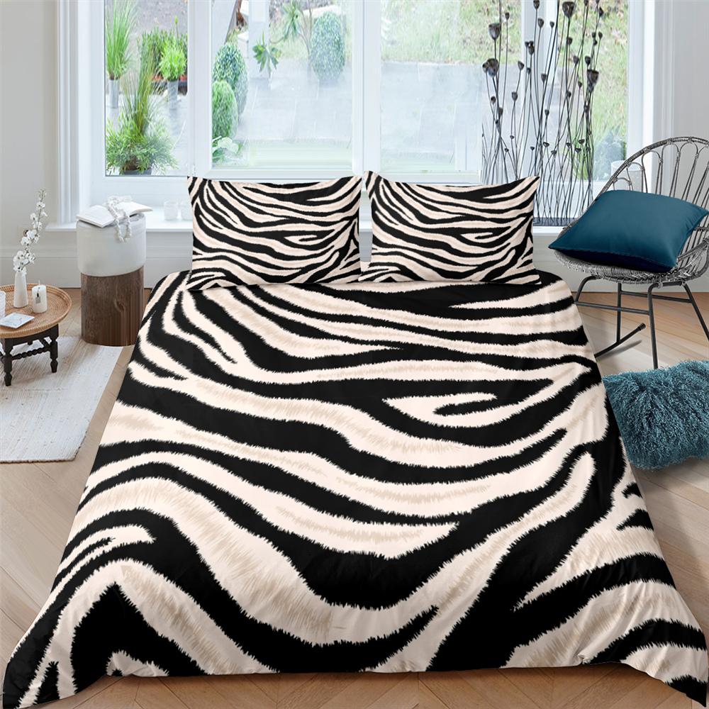 Leopard Bedding Set Queen King Soft Bedclothes Twin Bohemian Print Duvet Cover with Pillowcase Polyester Quilt Cover for Adults