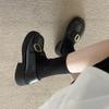 Platform British style loafers women's 2025 spring and autumn new Mary Jane one-pedal small leather shoes jk uniform single shoes