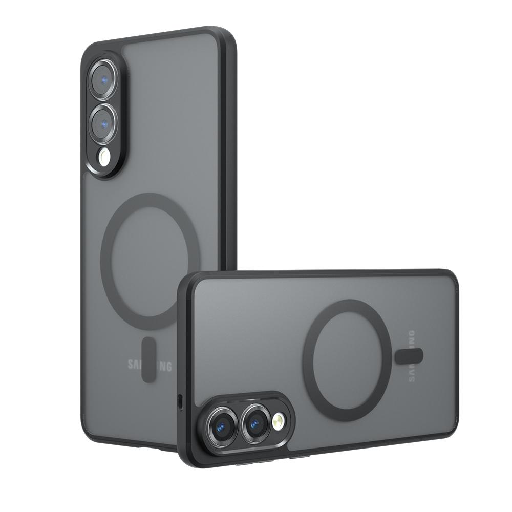 New TPU+PC Magnetic Wireless Charging Case For Samsung Galaxy S25 Edge S25Edge 5G Shockproof Matte Back Cover Coque