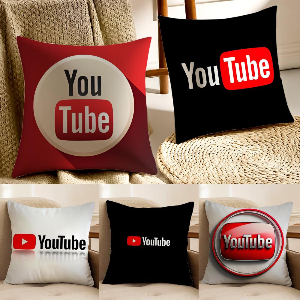 Popular Video Platform YYouTube Cushion Cover Pillowcase Antidustmite living Room Sofa Decor Cushion Room