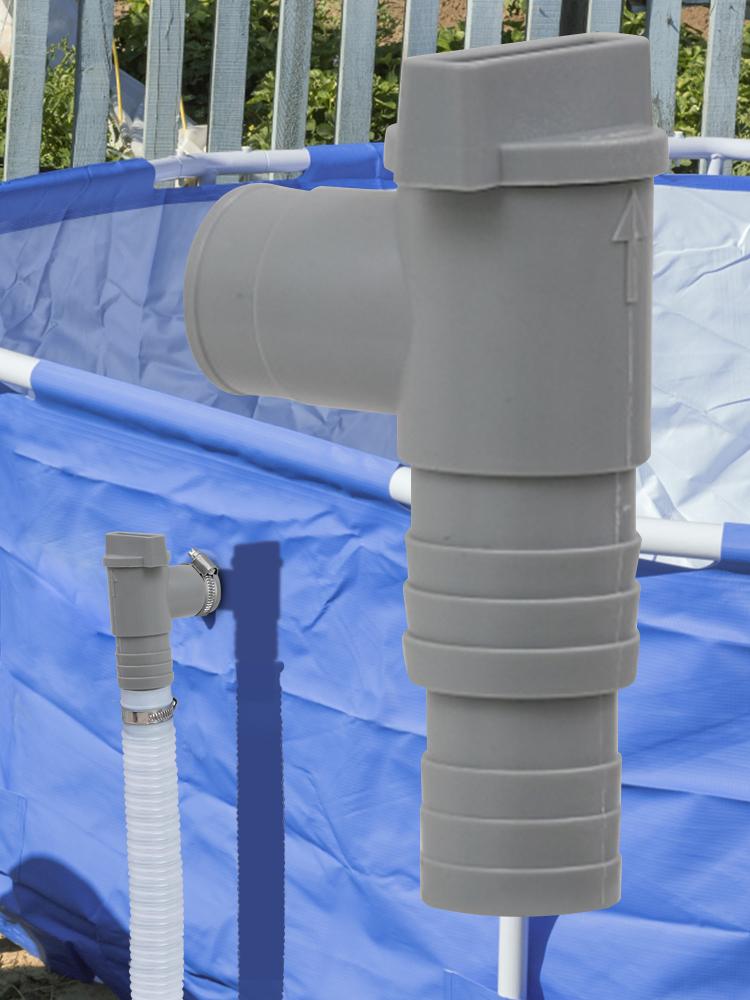 PVC Pool Filter Pump Adapter  32mm Pool On/Off Plunger Valve Leak Proof Sealed Replacement for Outdoor Equipment Parts