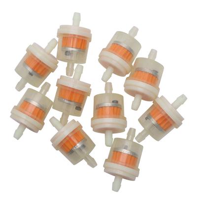 4/25'' 10x 4mm Hose Motorcycle Scooter Gasoline Filter Clear Inline Gas Fuel
