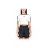 Adidas Originals Three-Stripe Short Sleeve Cropped T-Shirt Women White