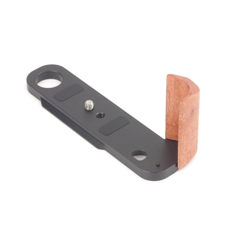 Quick Release L Plate with Wood Handle for F3 F3HP F3T.F3AF Camera Wood Handgrip Camera Tripod QR Plate Board 1