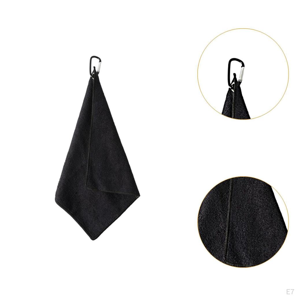 Golf Club Towel Accessories Cleaning Tool Lightweight Portable Wiping Cloth Ball
