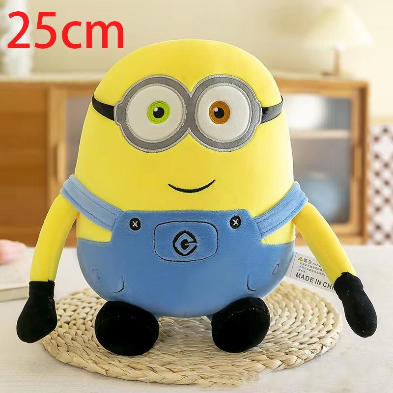 Minions Movie Periphery Yellow Plush Bob Plush Stuart Stuffed Toys In Jeans Soft Dolls Pillow Decoration Children Birthday Gift!