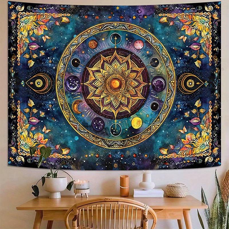 Cosmic Mandala Tapestry Background Cloth Hanging Cloth Bedroom Bedside Decorative Wall Cloth Rental Dormitory Tapestry