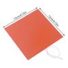 55W 12V 12*12Cm Engine Oil Tank Silicone Heater Pad Rubber Heating Mat Warming