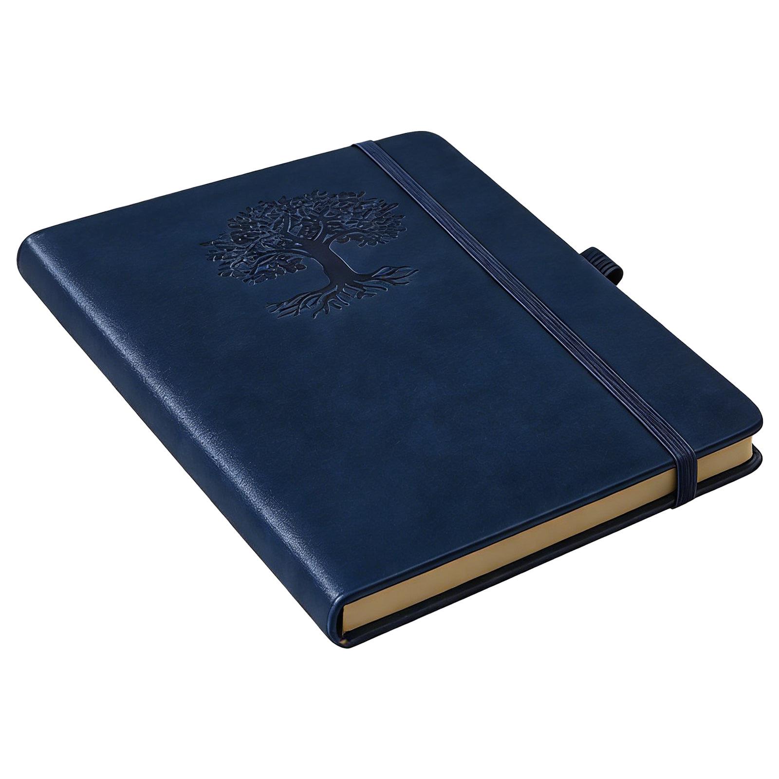 Noteory Retro Hardcover Flat-laying Daily Planner & Journal темно-синий