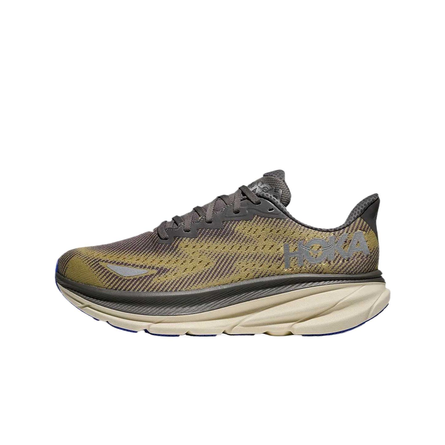 

HOKA ONE ONE Clifton 9 Cushioning Waterproof Support Impact Resistant Low top Running Shoes Men s 1141470F-GVLG 42