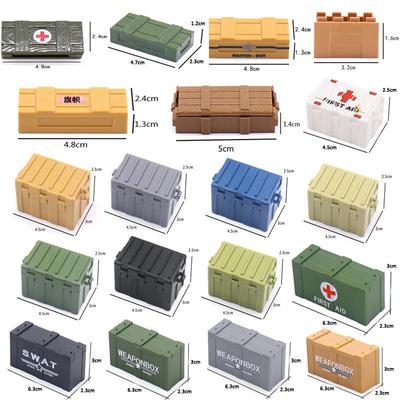 Multi-Style Weapon Box Cross Box Can Be Clamped Military Scene With Assembled Building Blocks