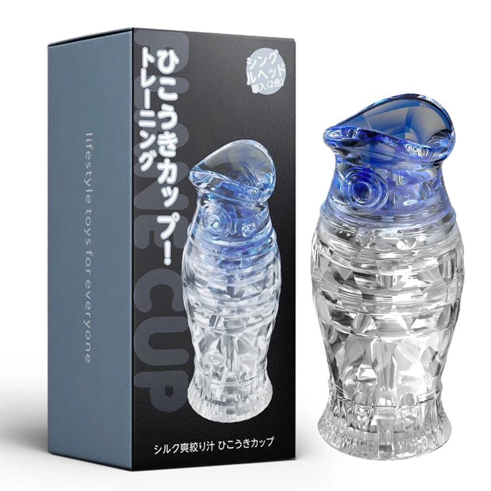 Double-Ended Male Masturbator Cup Realistic Vagina Pocket Pussy Design for Penis Endurance Training (Adult 18+ Vacuum Sex Toy)