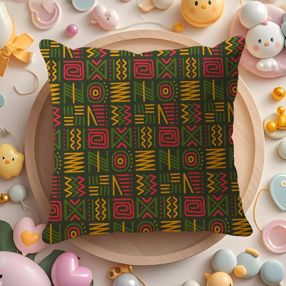 African Tribal Pattern Pillow Case Pattern Printed Pillowcase For Living Room Sofa Cushion Cover  Bedroom Decor