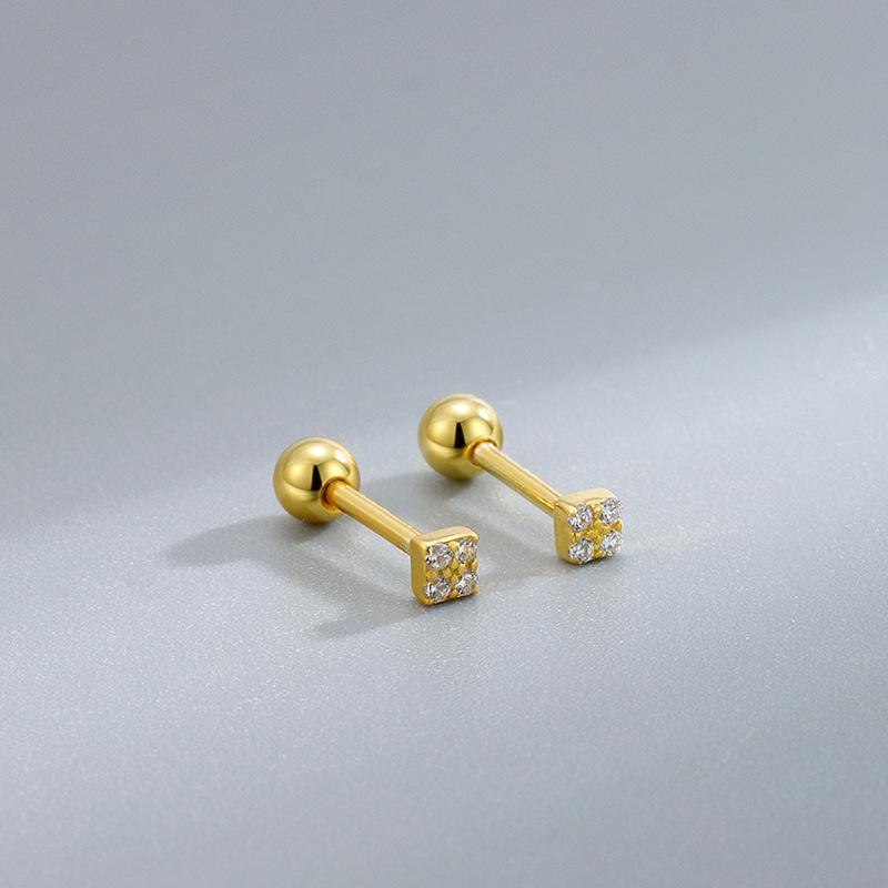 Neue Mode Herz Ohrstecker für Damen Hypoallergen Schraubverschluss Knorpel Helix Ohrring Mädchen Piercing Zubehör Schmuck Geschenke