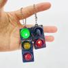 Electronic Traffic Light Keychain Backpack Pendant LED Light-up Keychain