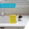 PELEG DESIGN Pelix Cloth & Sponge Holder, Pelican, for Sinks, Convenient Storage, Suction Cup, Kitchen Towel, 91757