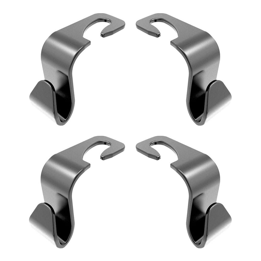 Car Headrest Hooks Luggage Rack Car Hook Black Load Capacity 20kg No Disassembly Easy