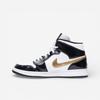 Jordan 1 Mid Patent Zwart Wit Goud