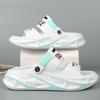 Big Size Men's Slippers Summer Sport Style Slides Anti-slip Thick Sole Breathable Fashion Slip-on Beach Leisure Sandals