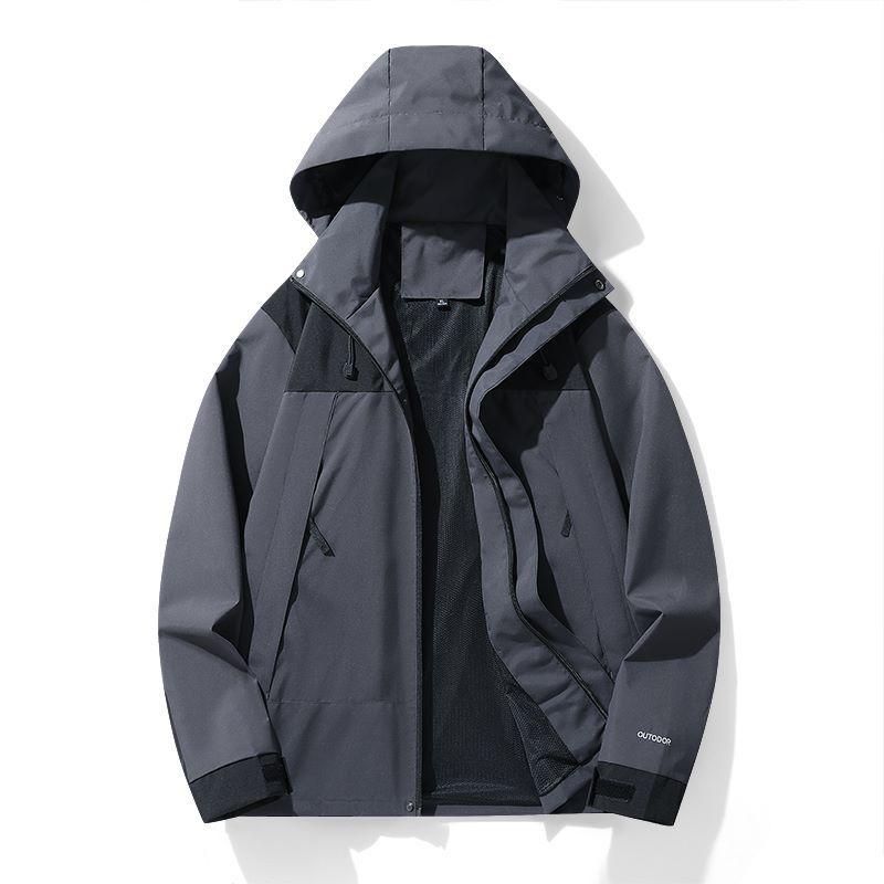 

Женская куртка для скалолазания Водонепроницаемая Съемная Весна Осень Однослойная Ветрозащитная Одежда для пешего туризма Пара Модная Верхняя одежда XXS серый