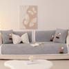 New Lamb Wool Sofa Cushion Winter Thickened Plush Seat Cushion Fixed Non-Slip Straight Row Cover Cover Cloth Towel