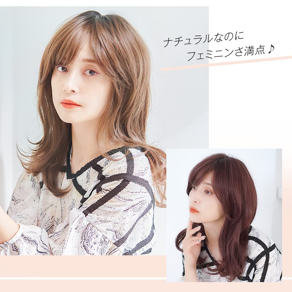 Medizinische Voll-Angel Cynthia Mokka-Braun [Linea Storia] Perücke, Perücke, kurz, natürlich, handgepflanzt, leicht, (Milchpudding)