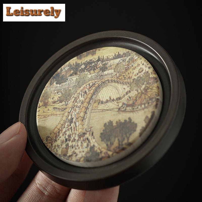 Retro Chłonne Elektryczne Drewniane Podstawki pod Kubki Boutique do Filiżanek Kawy Izolacja Cieplna Podkładki Akcesoria do Serwisów Herbaty Rękodzieło