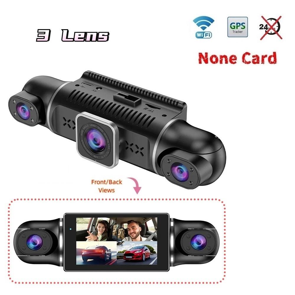 Four Lens Driving Recorder, 4 Recording 4 Screen Display, 1080P Night Vision, GPS, Loop Recording, WiFi Connection Camera