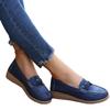 Spring 2022 Women's Soft-Soled Moccasins: Shallow Mouth, Solid Color, Flat Heel Shoes