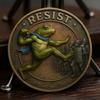 Yousheng Portland Frog Coin Vintage Frog Resist Coin Commemorative Inspirational Challenge Coin Collectible Gift for Inspiration Support Free Spirits