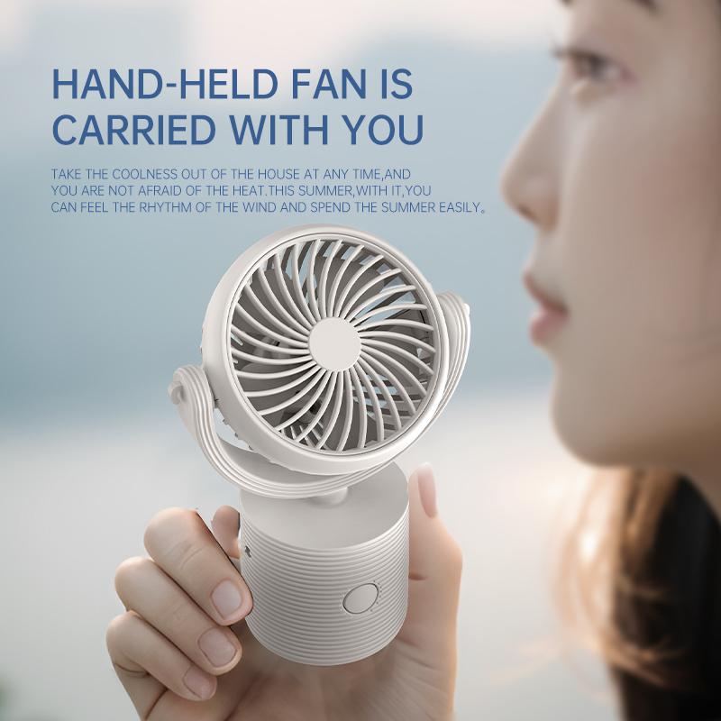 S19 Mini Fan Portable Neck Hanging Rotatable Adjustable Student Outdoor Camping USB Charging Handheld Desktop Electric Fan