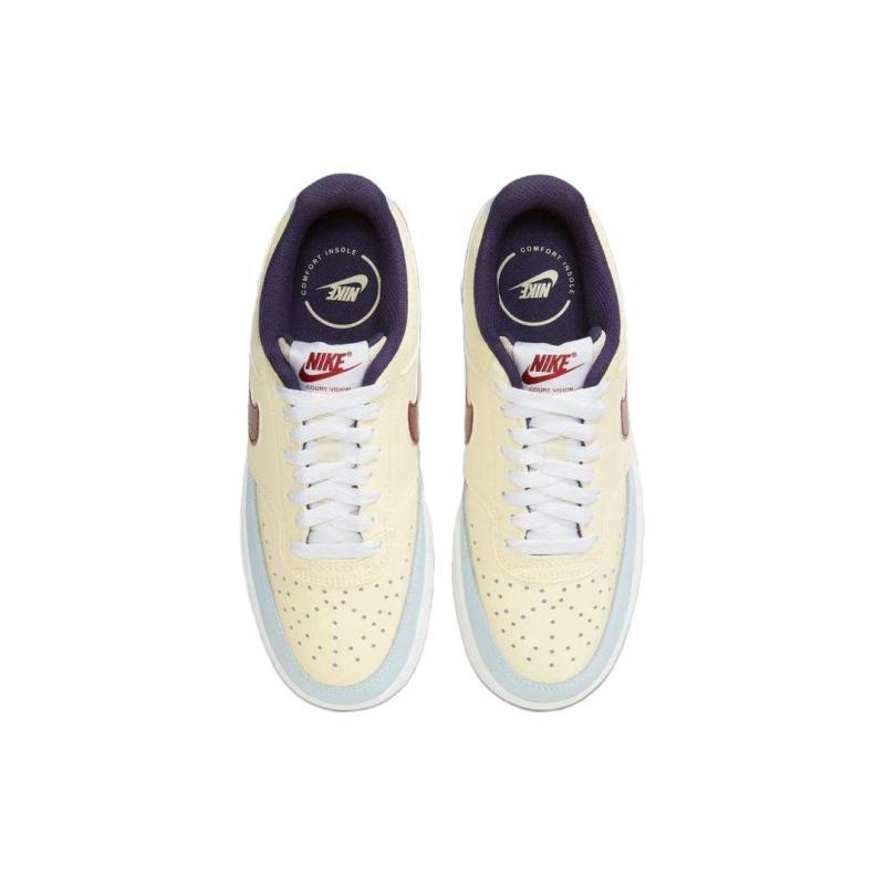 Nike Court Vision 1 Low 'Beige Blue Burgundy' Women's Sneakers FV8114-161