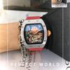 Men's Tourbillon 3D Relief Luminous Smiley Face Calendar Quartz Watch