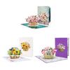 3D Greeting Card with Color Butterfly/Flower Busket Theme Optional for Birthdays, Anniversaries, and Holidays