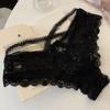 Fashion Bow Lace Flower Panties Low Waist Hollow Lace Mesh Briefs Transparent French Style Briefs Gifts