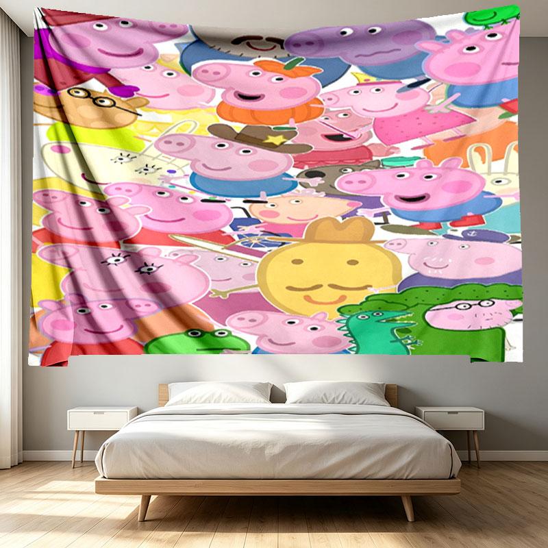Cartoon animation Print Tapestry - Portable Wall Decor Cloth, for Home, Dorm, Travel, Bedroom, Living Room - Ideal Birthday Housewarming Gift