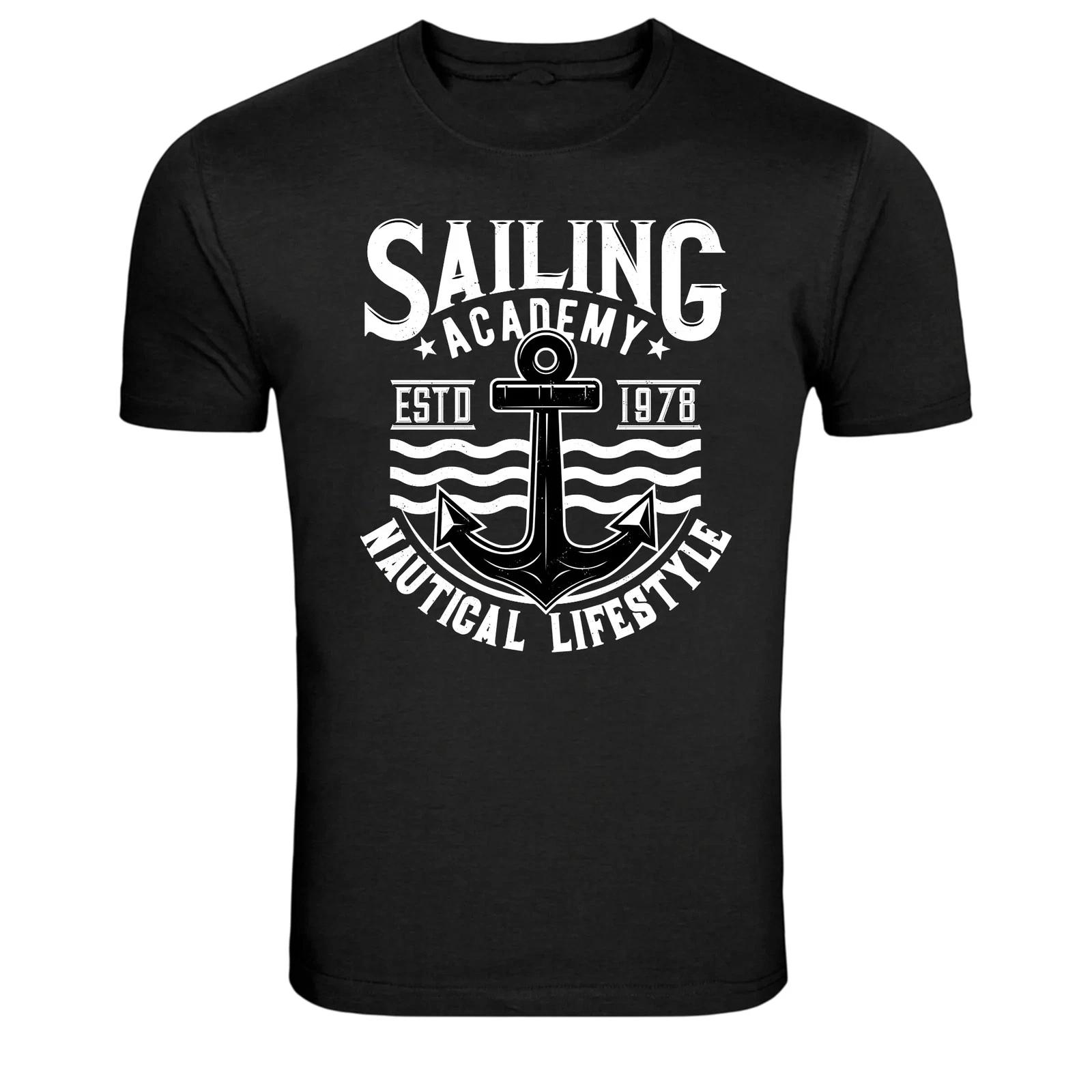 Sailing Academy Nautical Lifestyle Anchor Graphic T Shirt XL