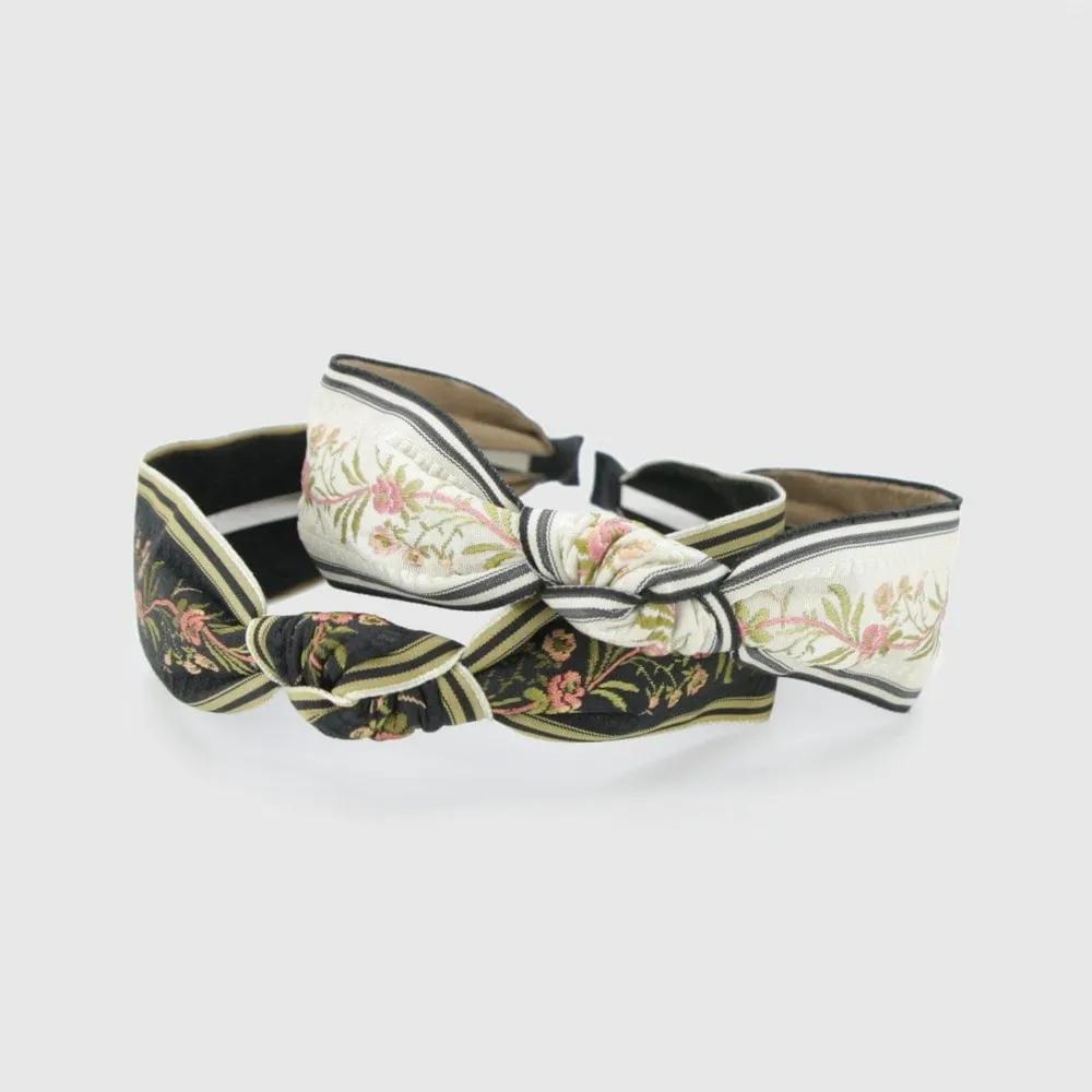Lala Ethnic Premium Knot Hairband LALAH068 3306295 ivory