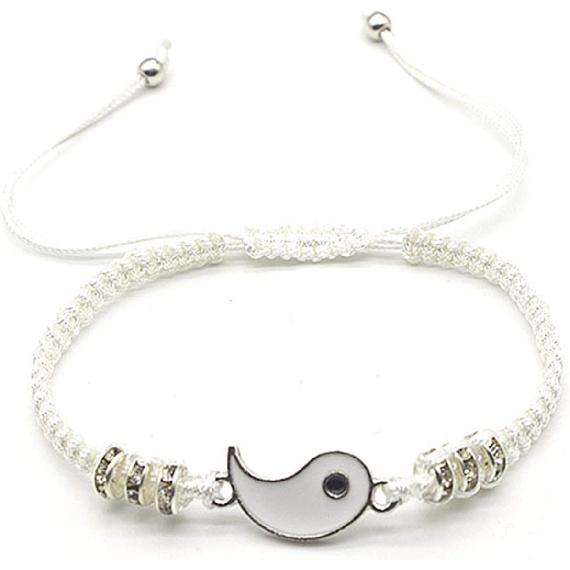 2-4Pcs Yin Yang Tai Chi Beads Infinity Braided String Rope Bracelets Handmade Waterproof Adjustable Cord Strand Bracelet for Men Women Friend Couple