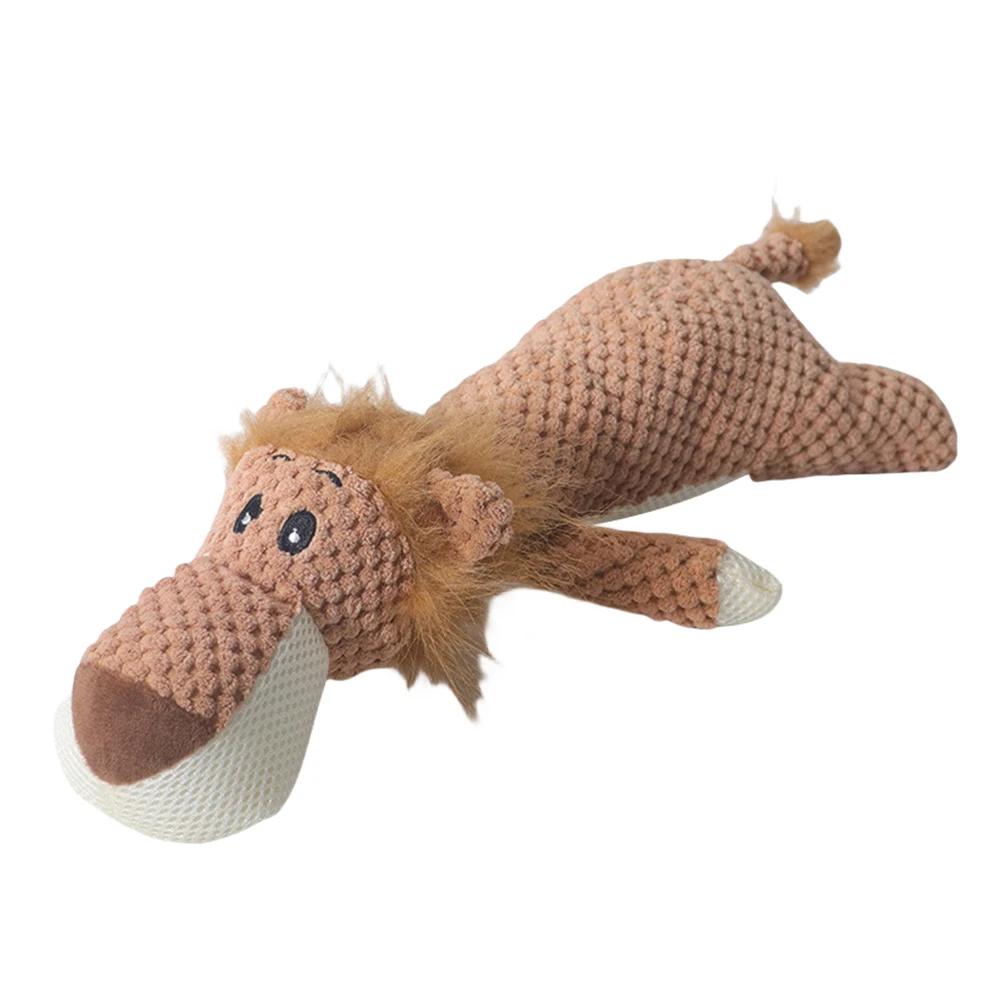 Animals Chew Dog Toys Interactive Toys Bite Resistant Invincible Dog Toys PP Cotton Cartoon Voice Function for Dog Puppy