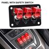 12/24V 3-Position Auto LED Racing Car Ignition Engine Start on/Off Push Toggle Switch Panel Car Boat Caravan Modification