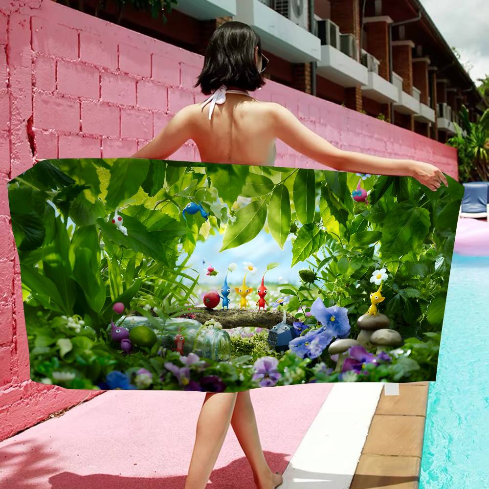 P-pikmin Game Big Microfiber Beach Towels Quick Dry Towel Sand Beach Towels Pool Towel For Travel Swim Pool Yoga