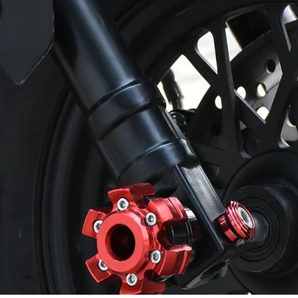 2pcs/set Anti Drop Motorcycle Axle Cap Slider Cups Decoration  Motorbike Modification Tool