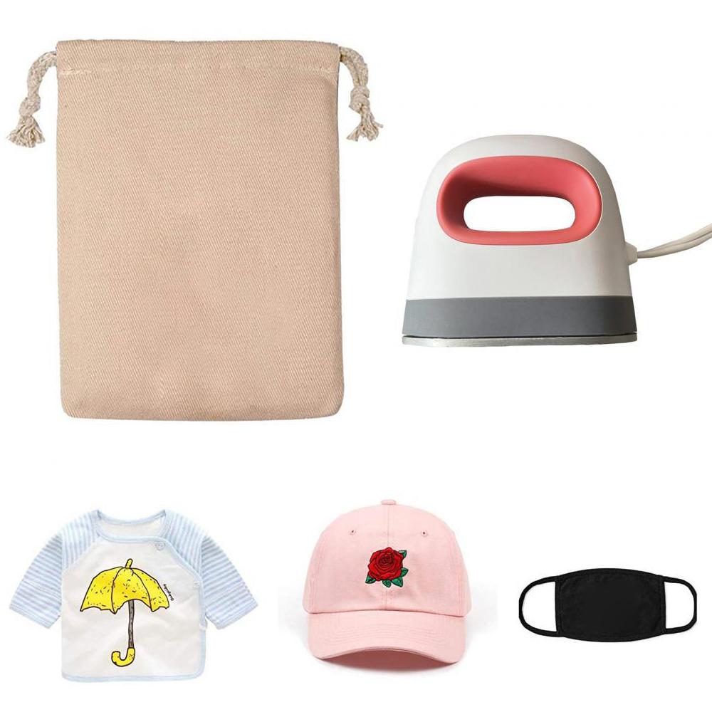 Portable Heat Press Machine for T Shirts Caps 3 Temperature Setting Mini Hand Hat Press with