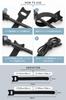 AP LAB Reusable Cable Ties, Velcro, Cable Bands, Cable Ties [Connect Bands To Extend Cable Lengths], 100-Pack, 12 X 200mm (Black)