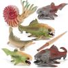 7Pcs Sea  Figurines Plastic Ancient Marine Animal Figures Realistic Parrot Screw Ammonite Dunn"s