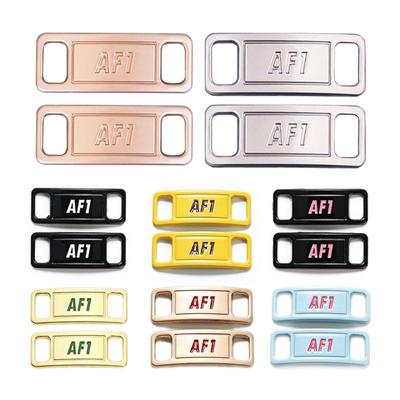 Č.8 2ks Kovová přezka tkaniček AF1 Ozdoba obuvi Vhodné pro všechny boty Tenisky Boty Příslušenství Plochá přezka