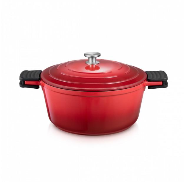 

TESCOMA Bordeaux 6,8 л красный - алюминиевый горшок с крышкой