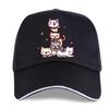 Black Cap Baseball Cap Men Women Unisex Snapback Caps Fashion Funny Stacking Cat Pattern Printed Casual Hip Hop Dad Hats