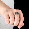 Personalized Dragon Ring Male And Female Couple Hipster Open Index Finger Ring Vintage Thick Rhodium Plated Gold Thai Silver Jewelry